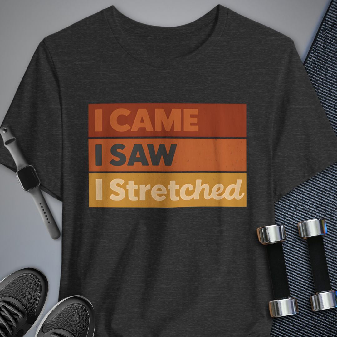 Printify T-Shirt Dark Grey Heather / S I Stretched T-Shirt