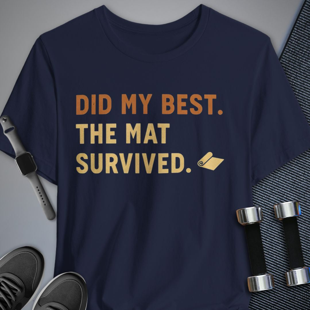 Printify T-Shirt Navy / S Did My Best T-Shirt