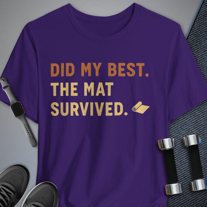 Printify T-Shirt Team Purple / S Did My Best T-Shirt