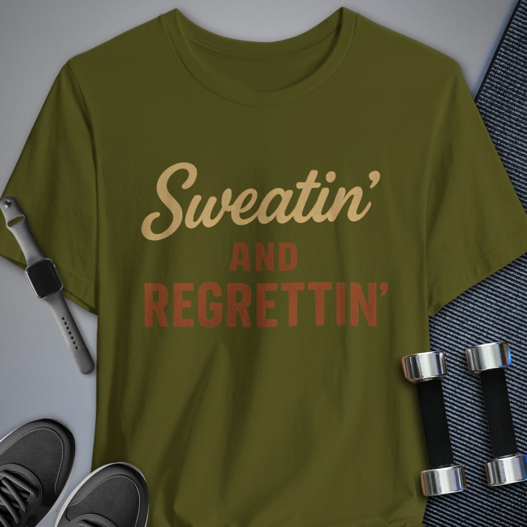 Printify T-Shirt Olive / S Sweatin T-Shirt