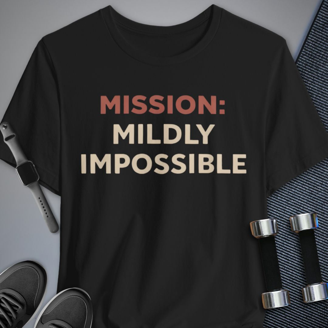Printify T-Shirt Black / S Mildly Impossible T-Shirt