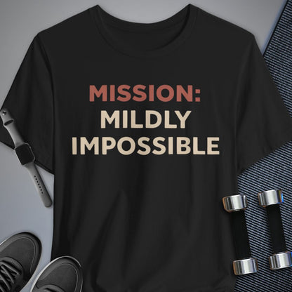 Printify T-Shirt Black / S Mildly Impossible T-Shirt