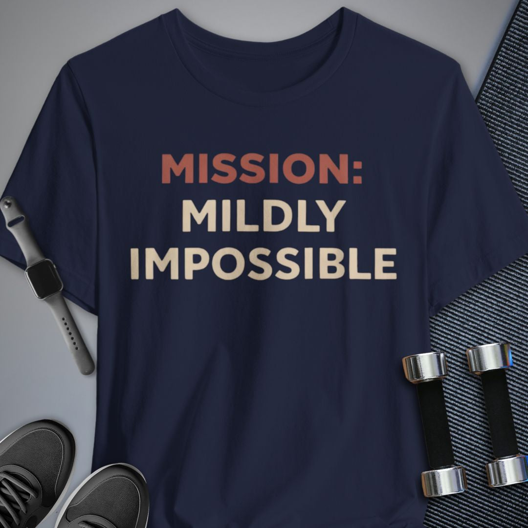 Printify T-Shirt Navy / S Mildly Impossible T-Shirt