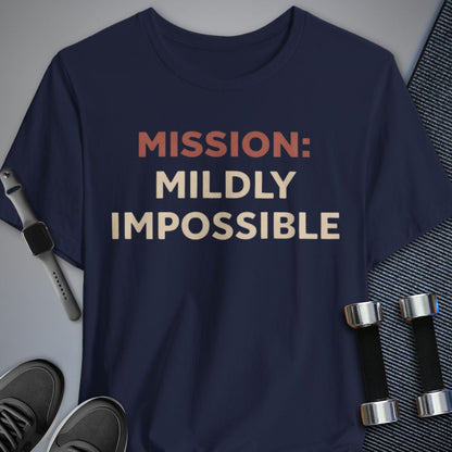 Printify T-Shirt Navy / S Mildly Impossible T-Shirt