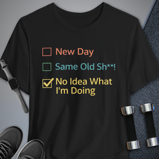 Printify T-Shirt Black / S New Day T-Shirt