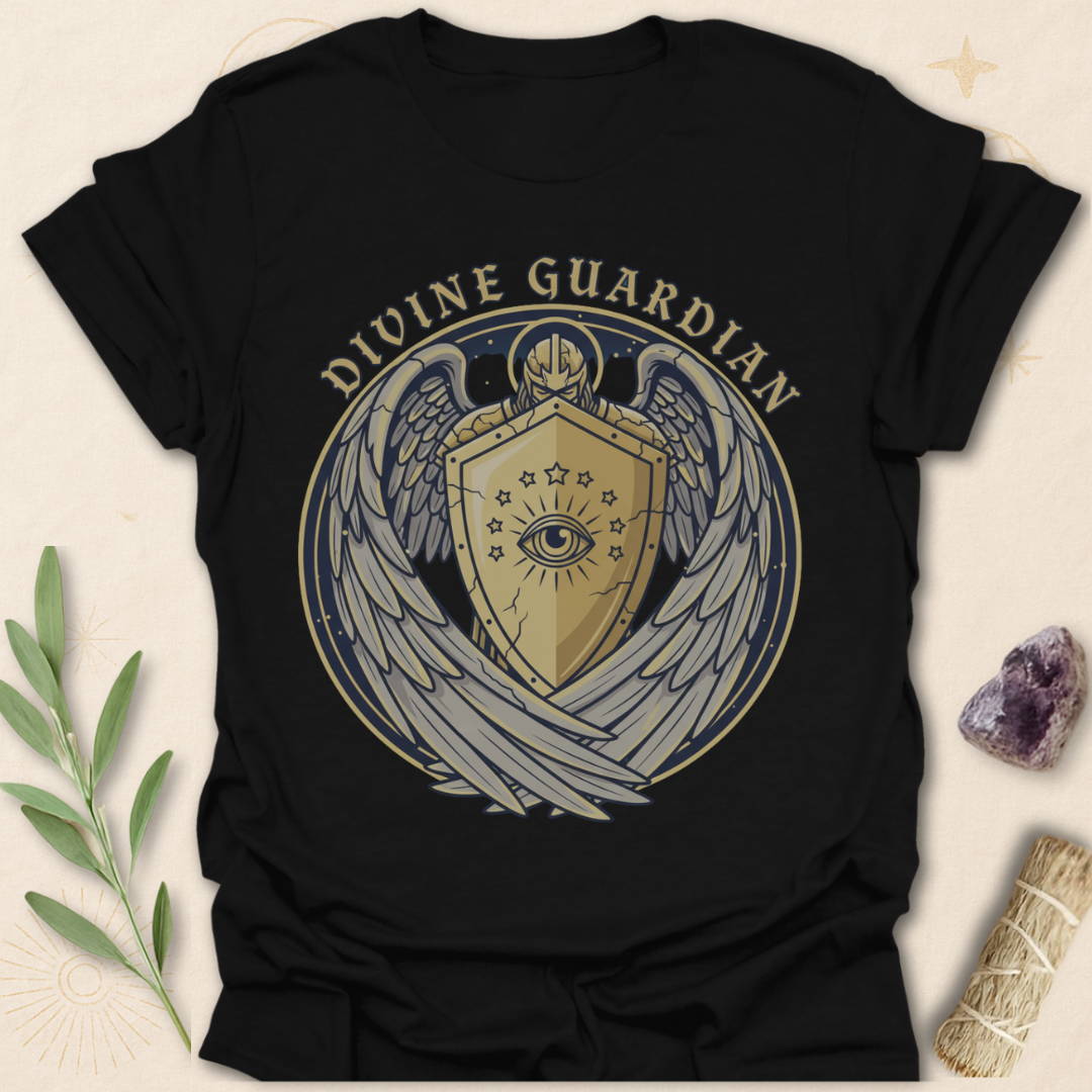 Printify T-Shirt Black / S Divine Guardian Tee