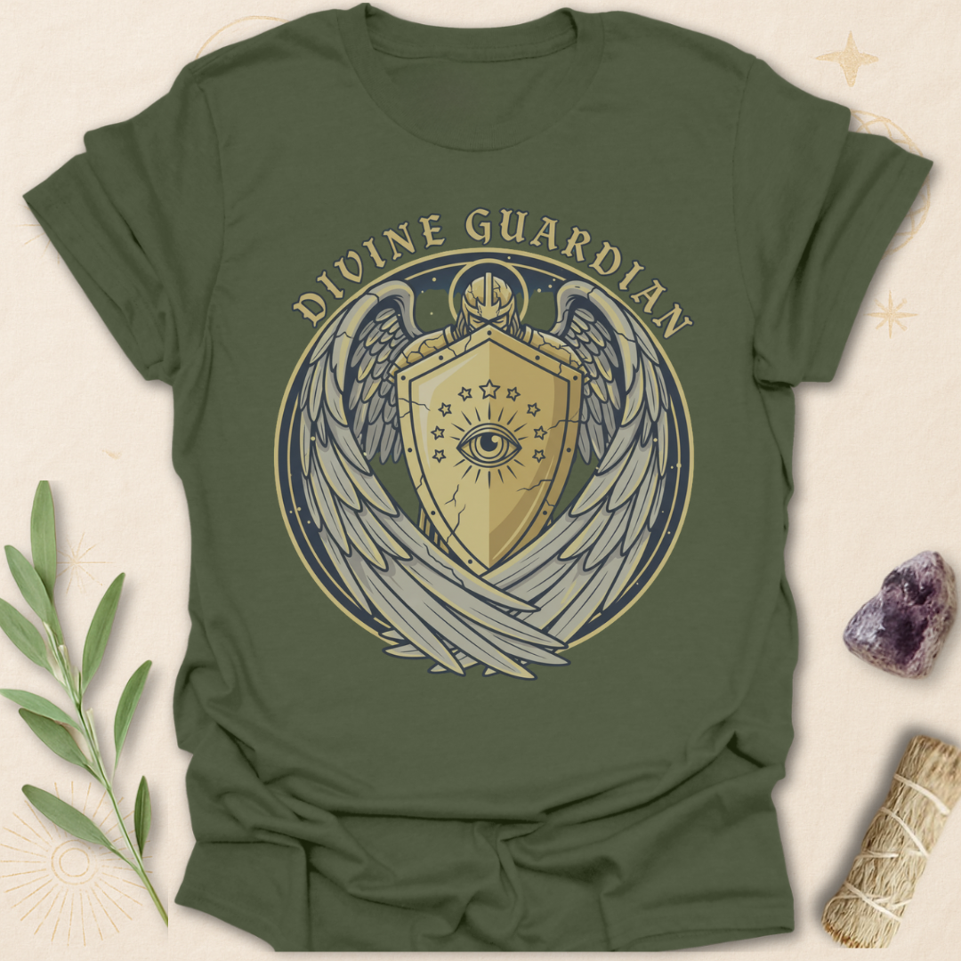 Printify T-Shirt Military Green / S Divine Guardian Tee