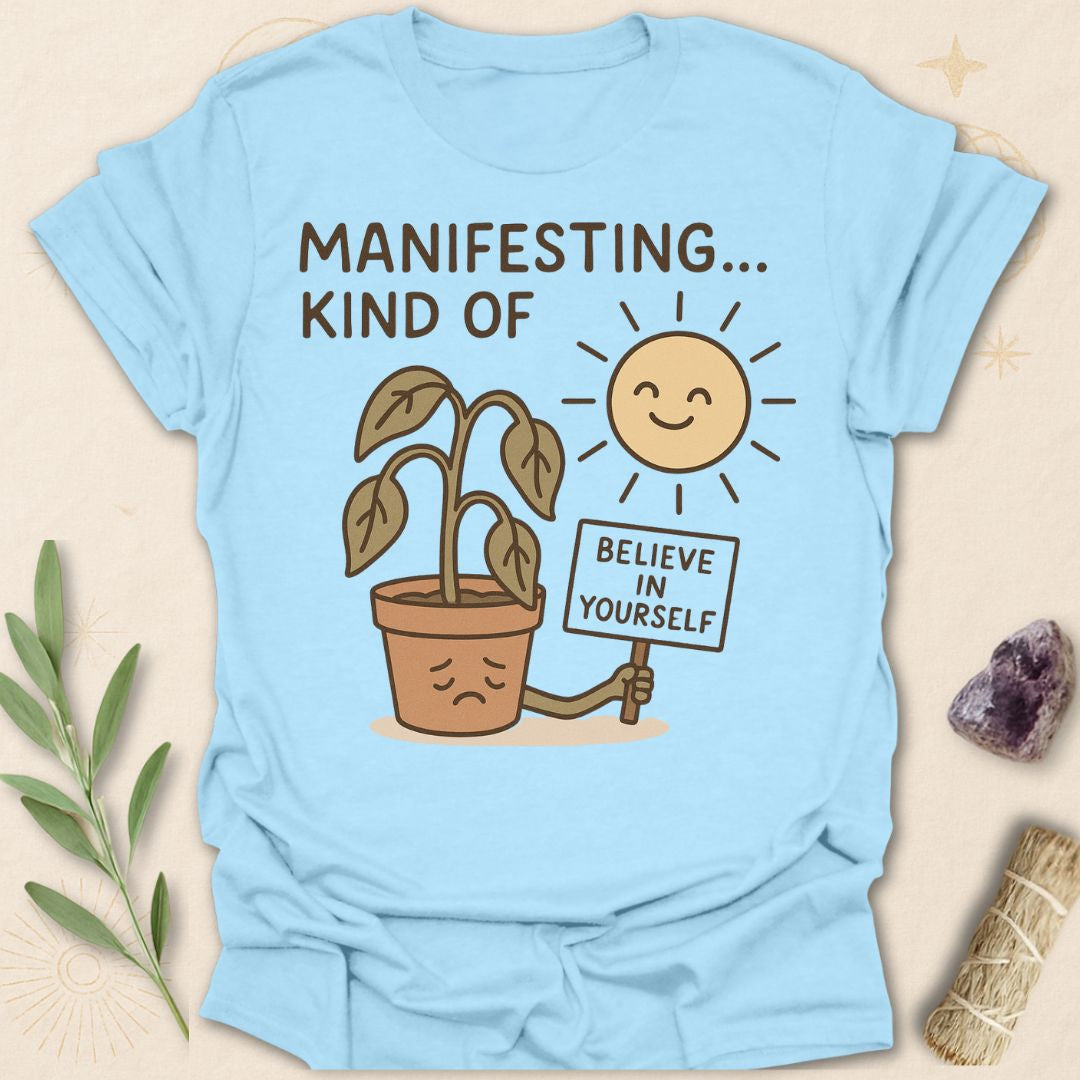 Printify T-Shirt Light Blue / S Self Belief Tee
