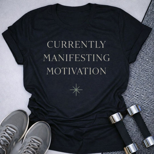 Printify T-Shirt Black / S Currently Manifesting T-Shirt