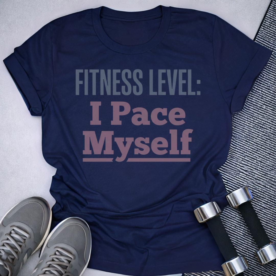 Printify T-Shirt Navy / S I Pace Myself T-Shirt
