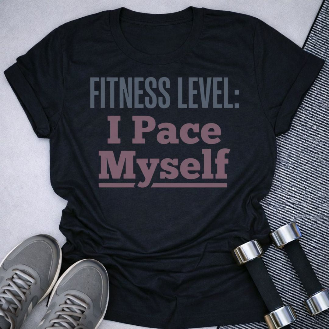 Printify T-Shirt Black / S I Pace Myself T-Shirt