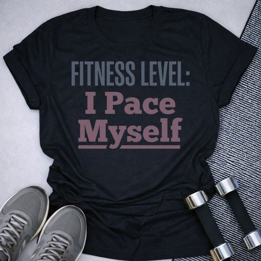 Printify T-Shirt Black / S I Pace Myself T-Shirt