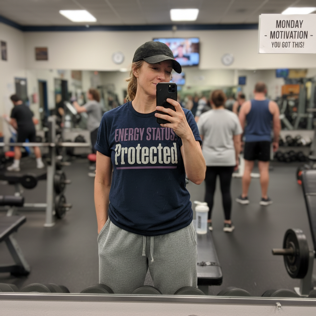 Printify T-Shirt Energy Protected  T-Shirt