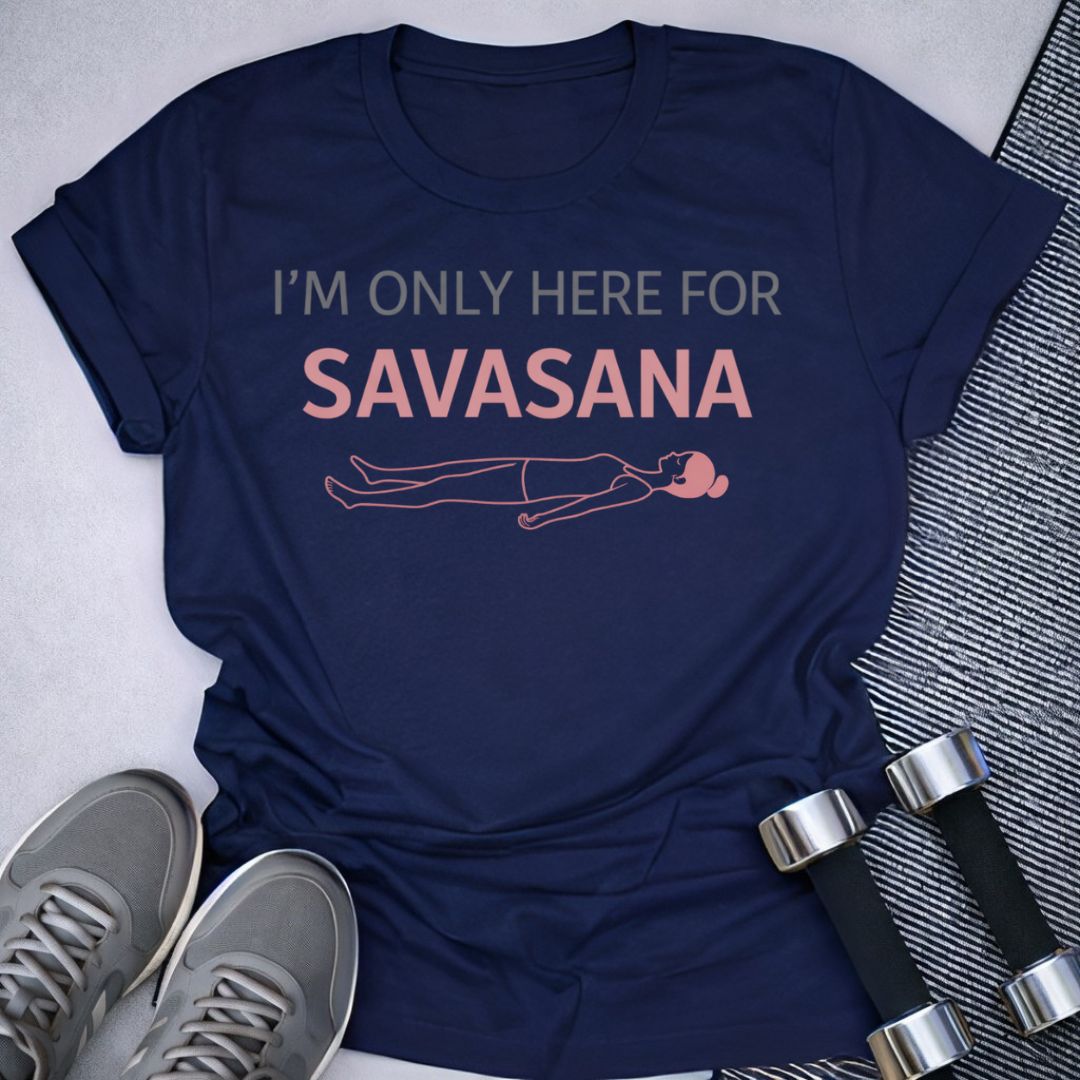 Printify T-Shirt Navy / S Savasana T-Shirt