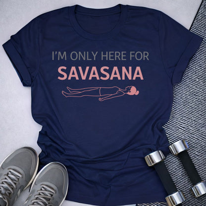 Printify T-Shirt Navy / S Savasana T-Shirt