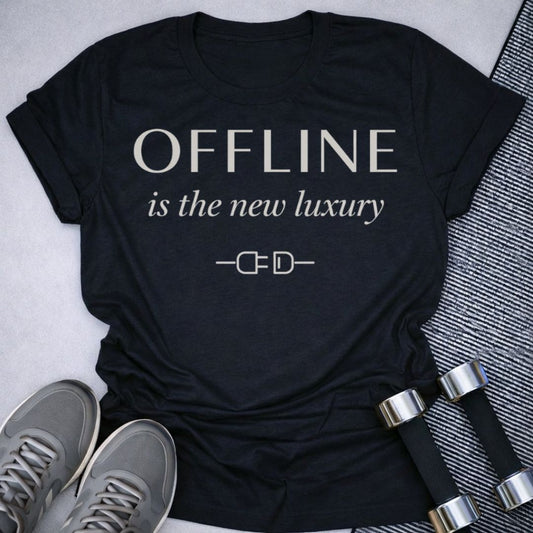 Printify T-Shirt Black / S Offline Luxury T-Shirt