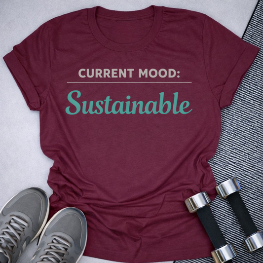 Printify T-Shirt Maroon / S Sustainable T-Shirt