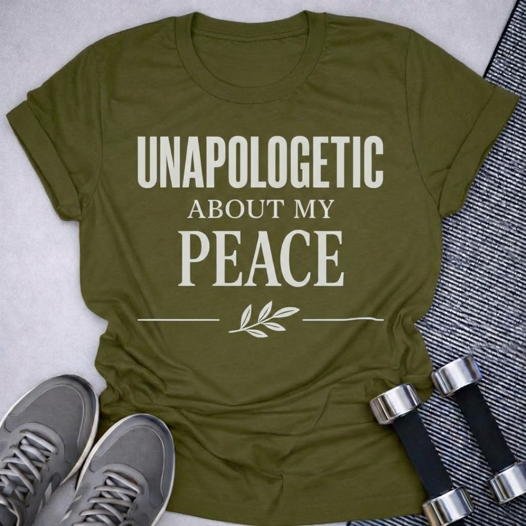 Printify T-Shirt Olive / S Unapologetic Peace T-Shirt