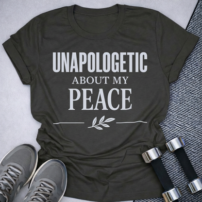 Printify T-Shirt Dark Grey Heather / S Unapologetic Peace T-Shirt