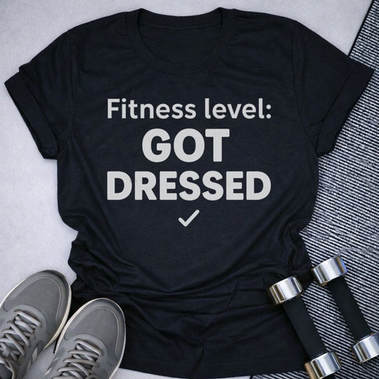 Printify T-Shirt Black / S Got Dressed T-Shirt