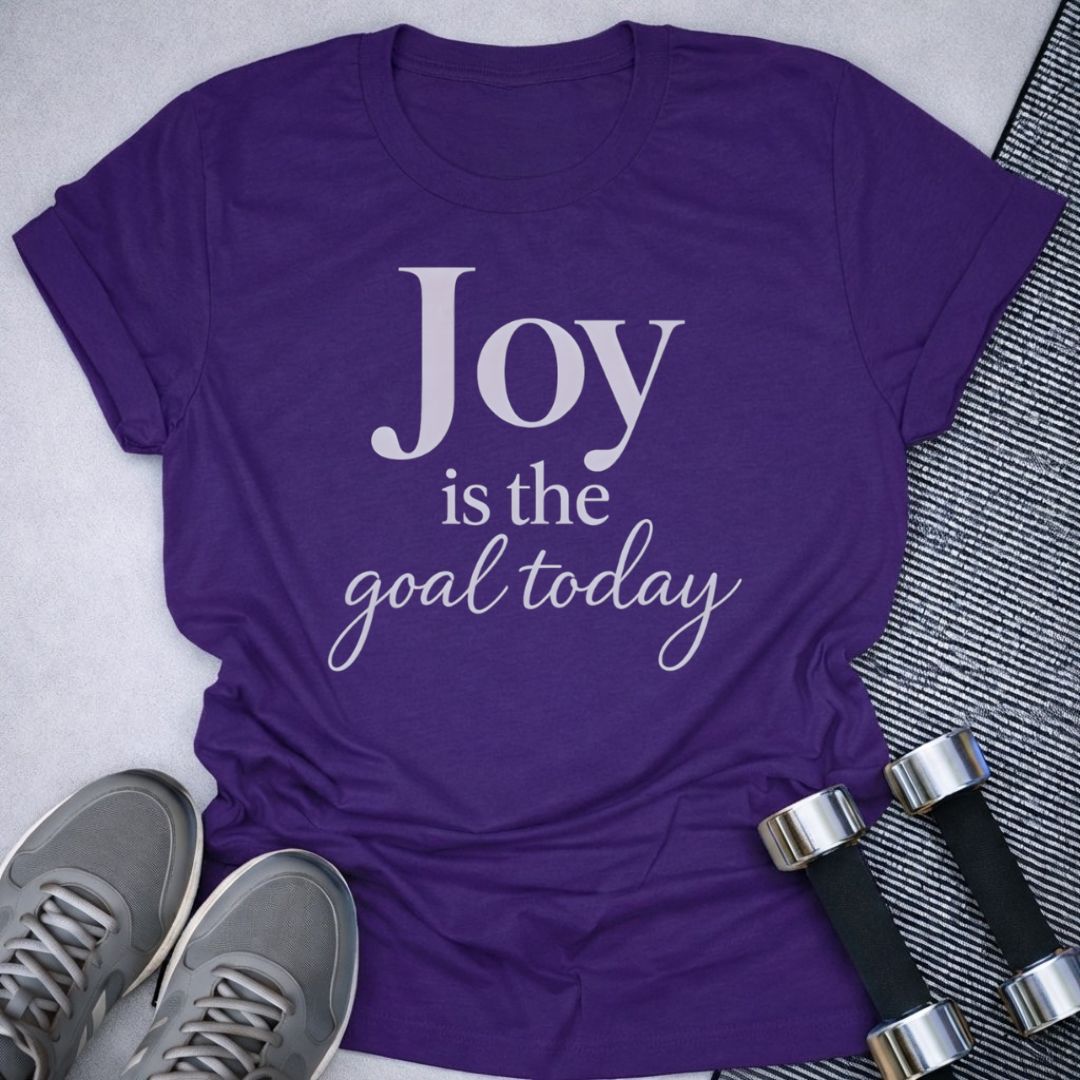 Printify T-Shirt Team Purple / S Joy Is The Goal T-Shirt
