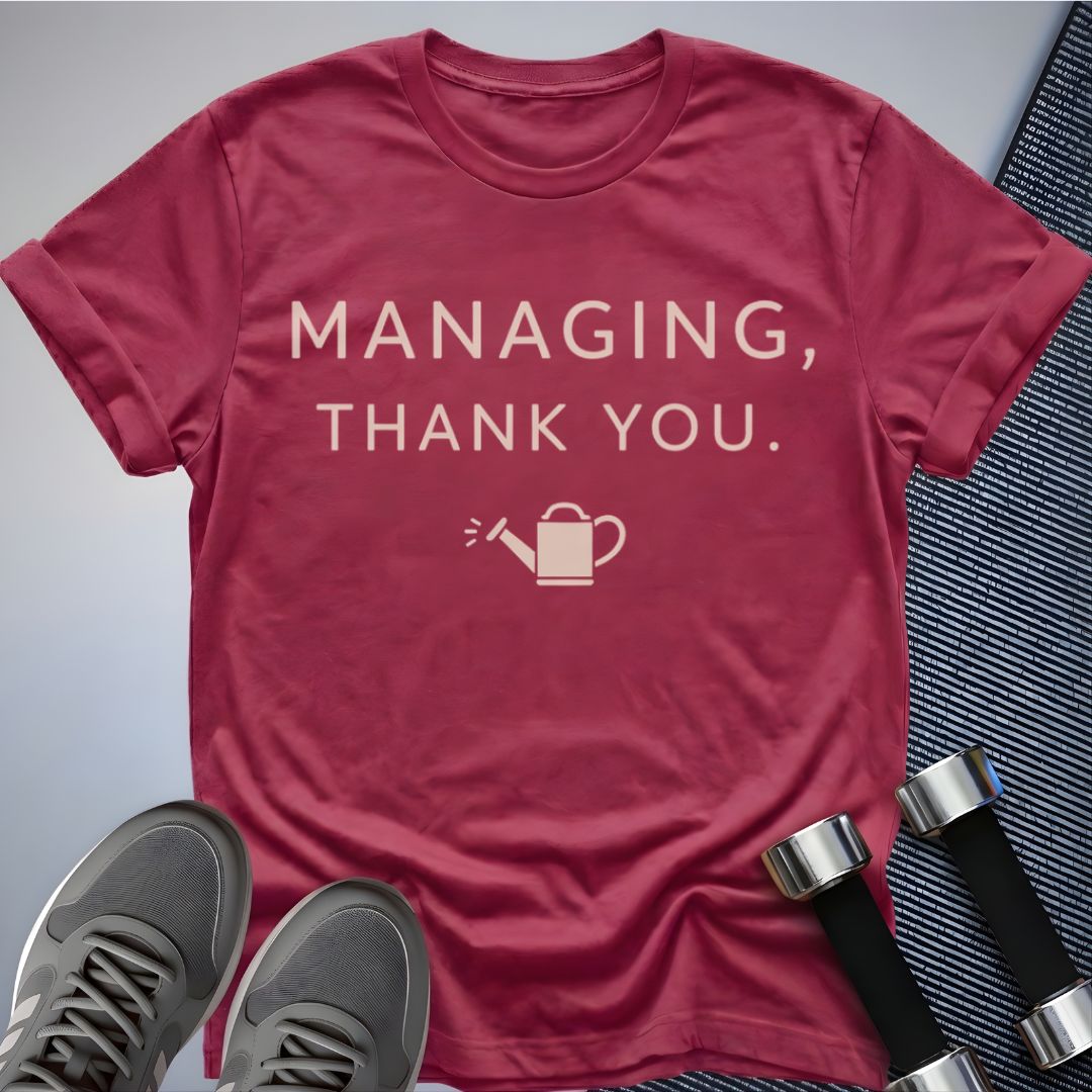 Printify T-Shirt Berry / S Managing... T-Shirt