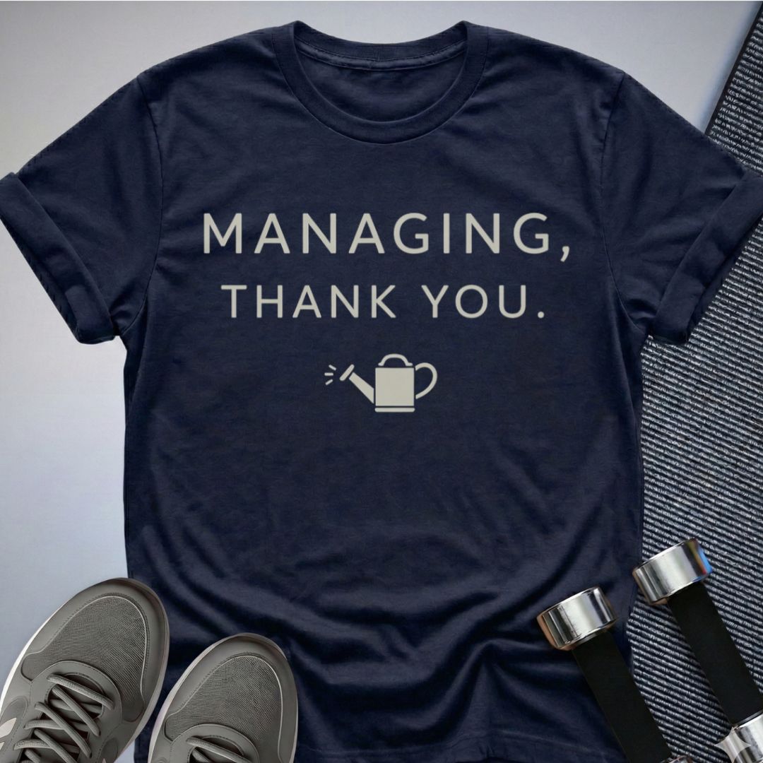 Printify T-Shirt Navy / S Managing... T-Shirt