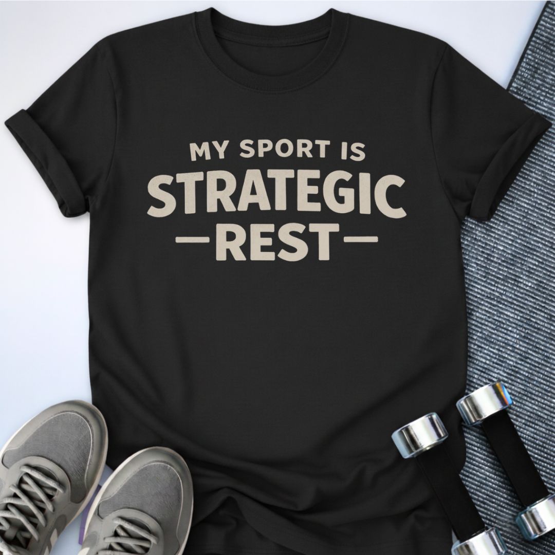 Printify T-Shirt Black / S Strategic Rest T-Shirt