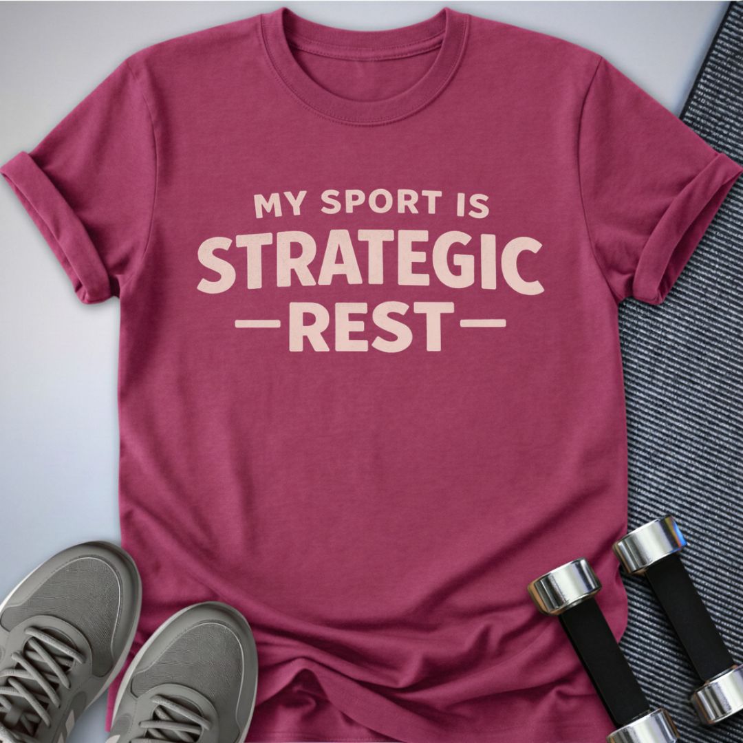 Printify T-Shirt Berry / S Strategic Rest T-Shirt