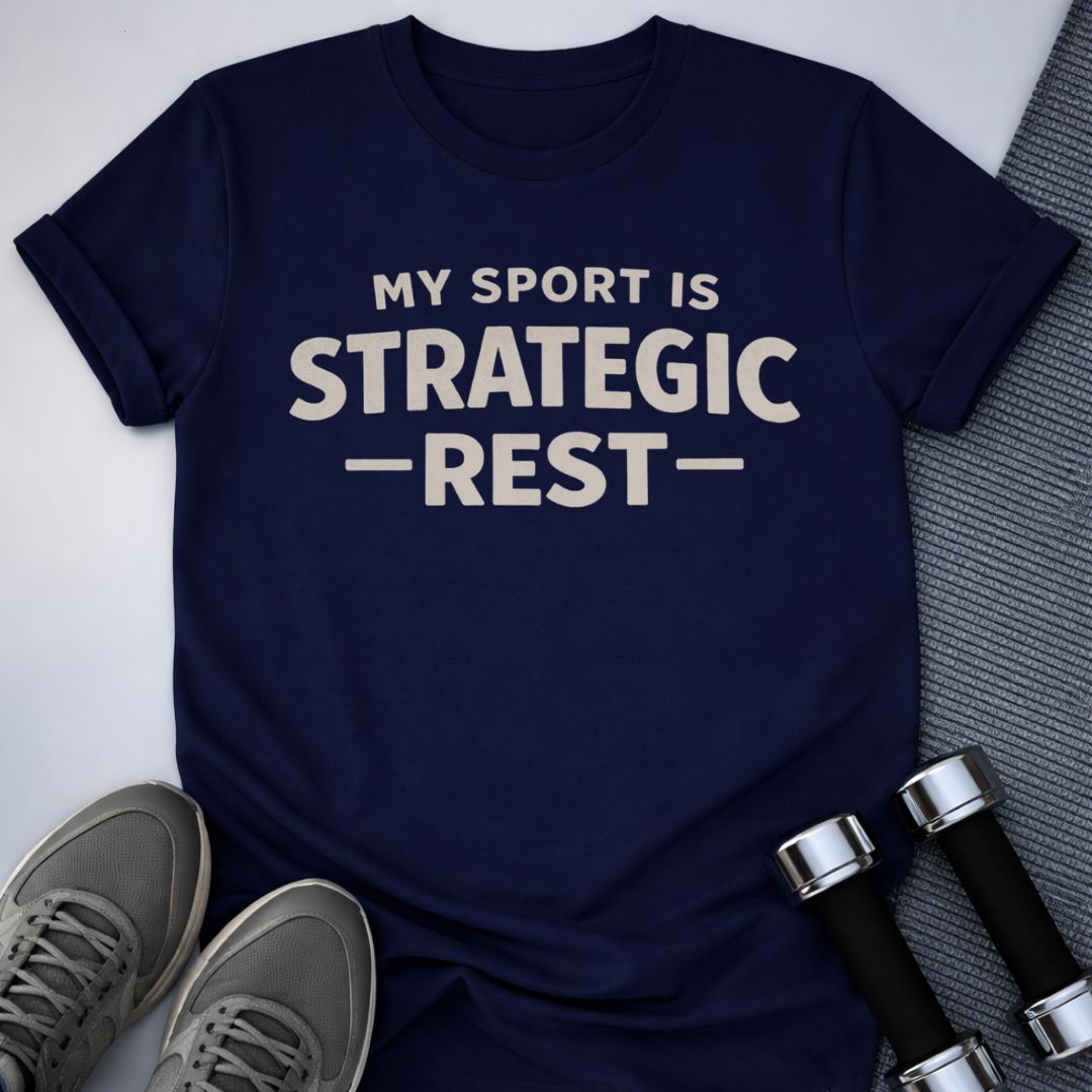 Printify T-Shirt Navy / S Strategic Rest T-Shirt