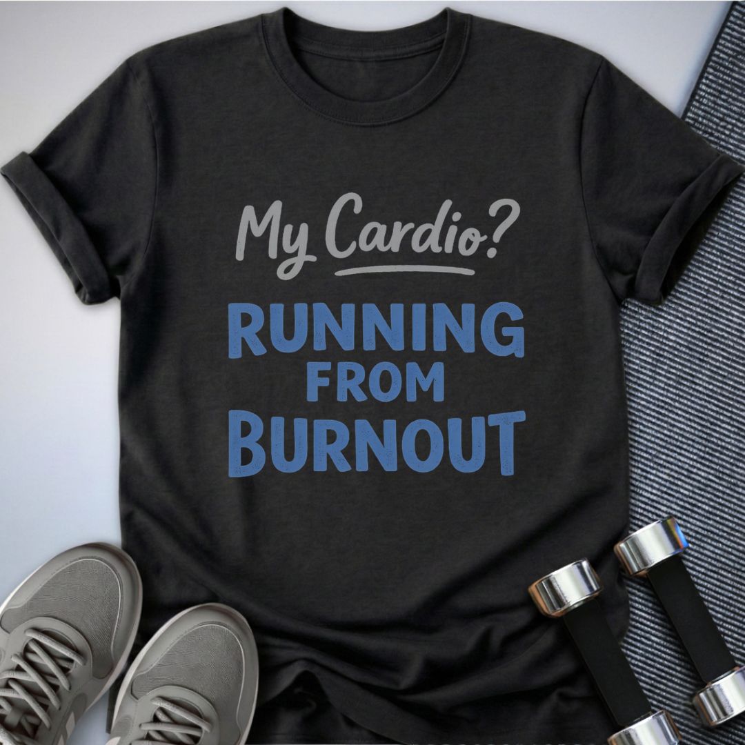 Printify T-Shirt Dark Grey Heather / S Outrun Burnout T-Shirt