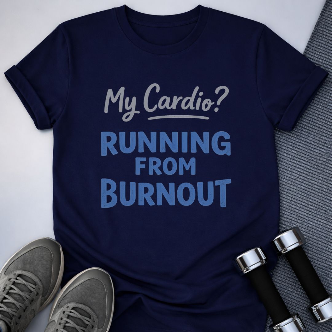 Printify T-Shirt Navy / S Outrun Burnout T-Shirt