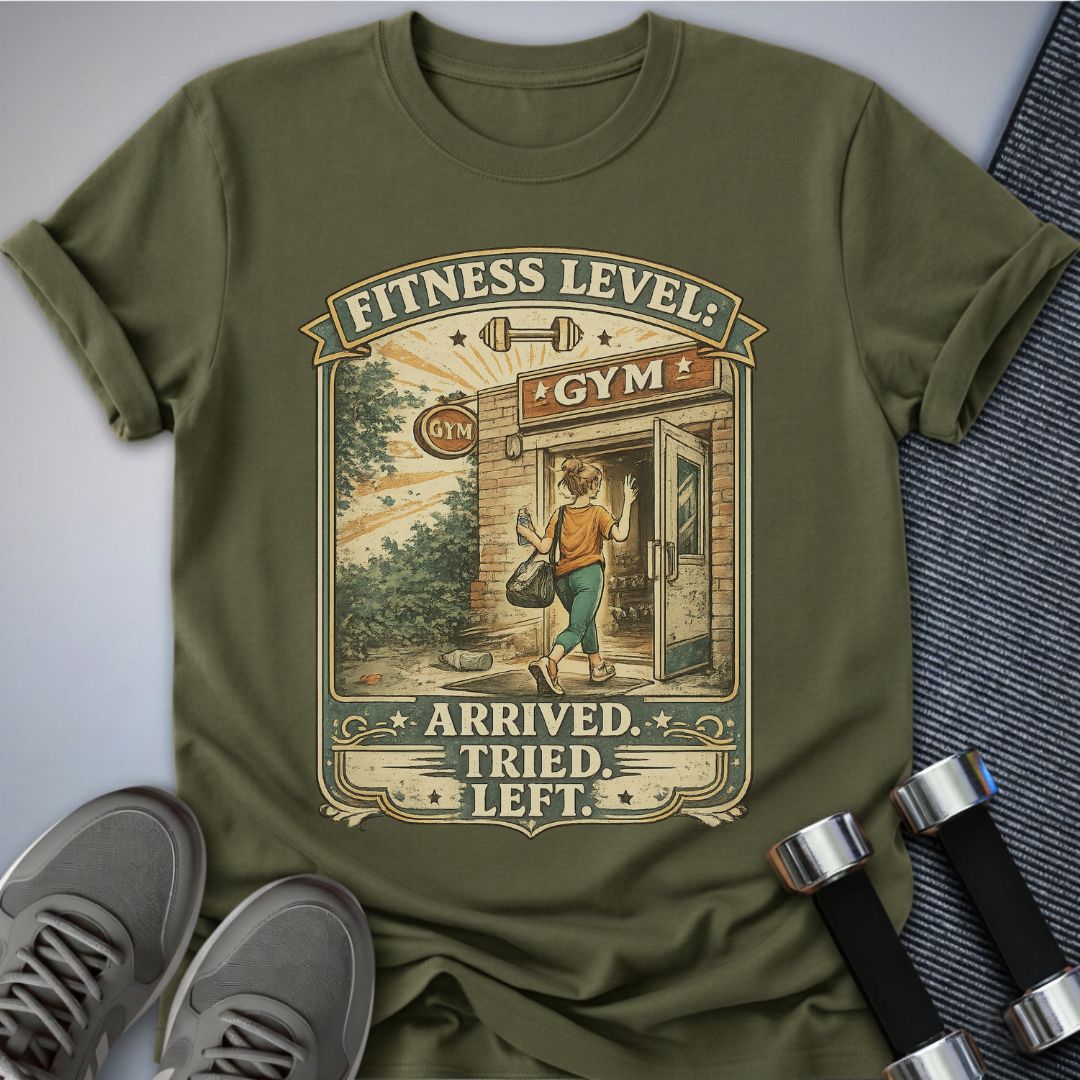 Printify T-Shirt Olive / S Arrived. Tried. T-Shirt