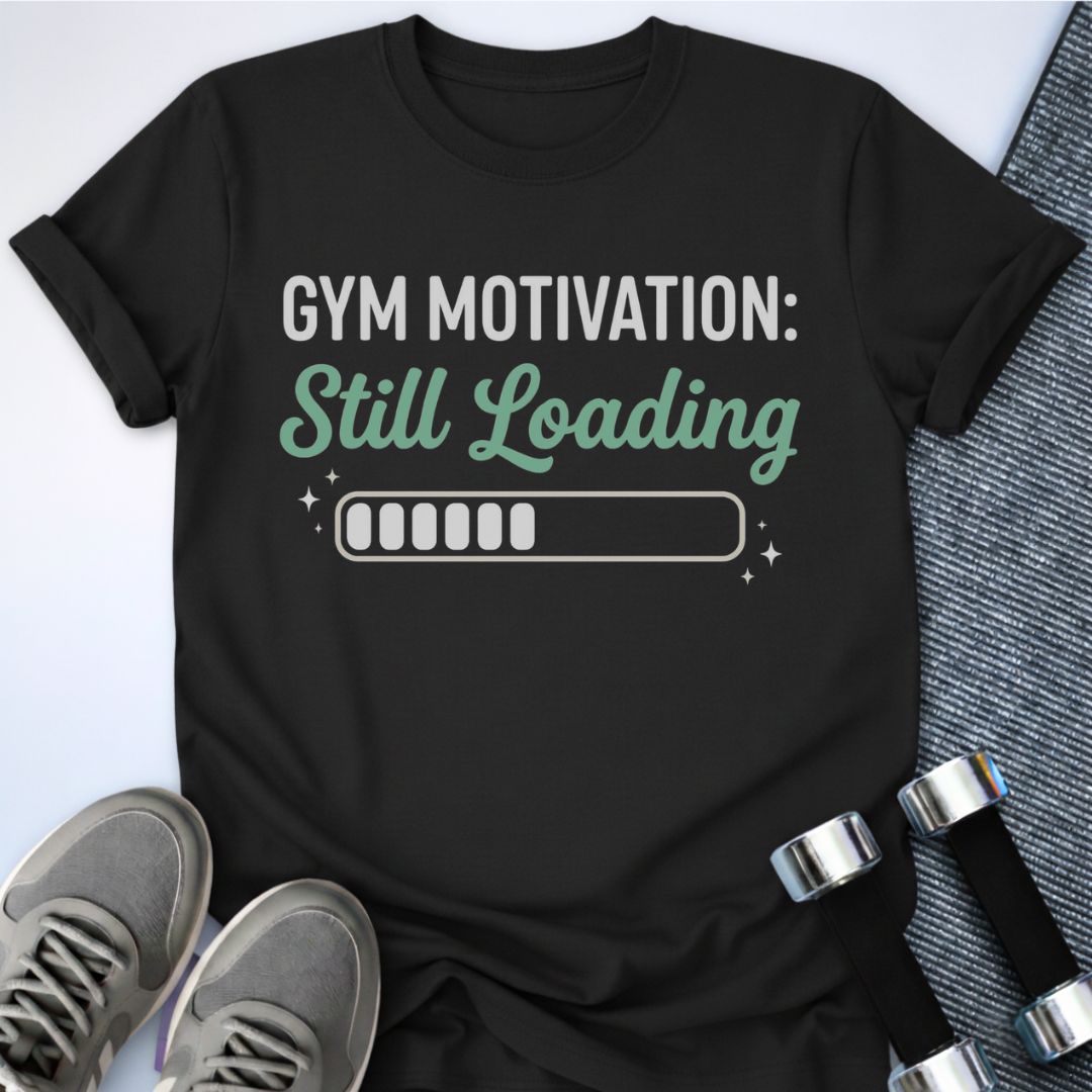 Printify T-Shirt Black / S Gym Motivation T-Shirt