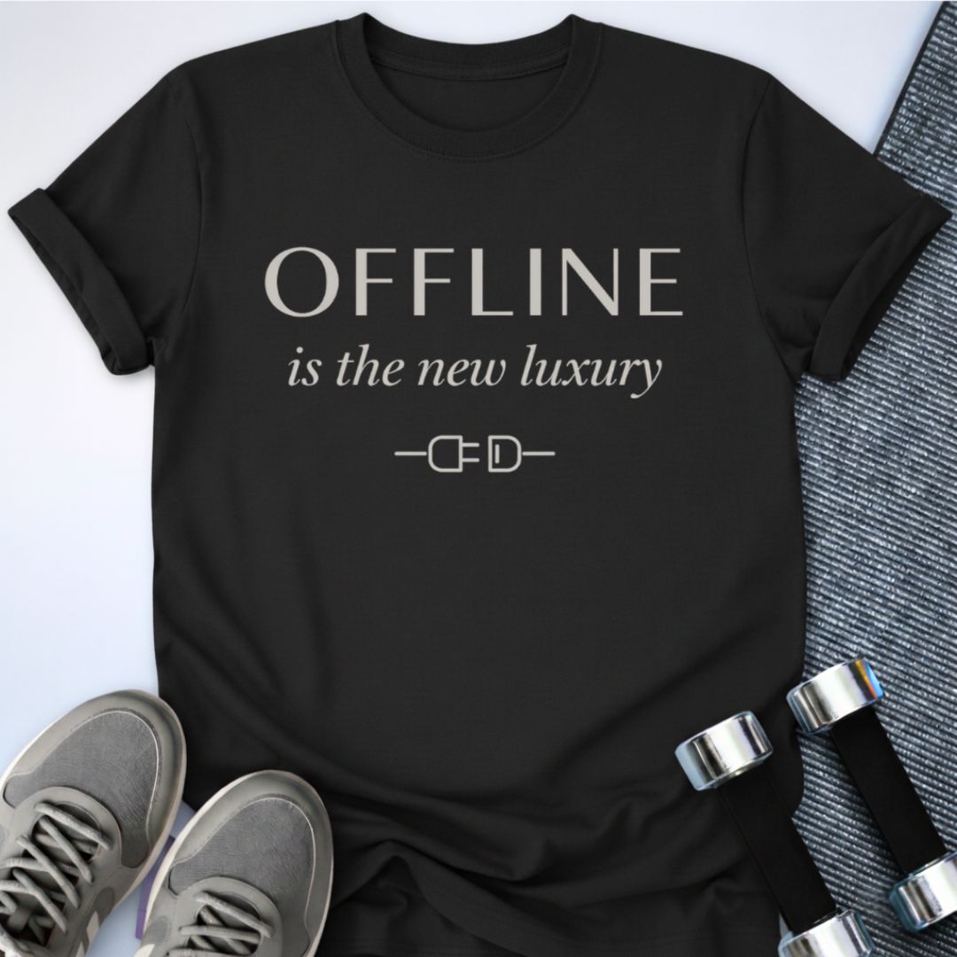 Printify T-Shirt Black / S Offline Luxury T-Shirt