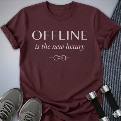 Printify T-Shirt Maroon / S Offline Luxury T-Shirt