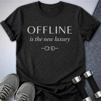 Printify T-Shirt Dark Grey Heather / S Offline Luxury T-Shirt