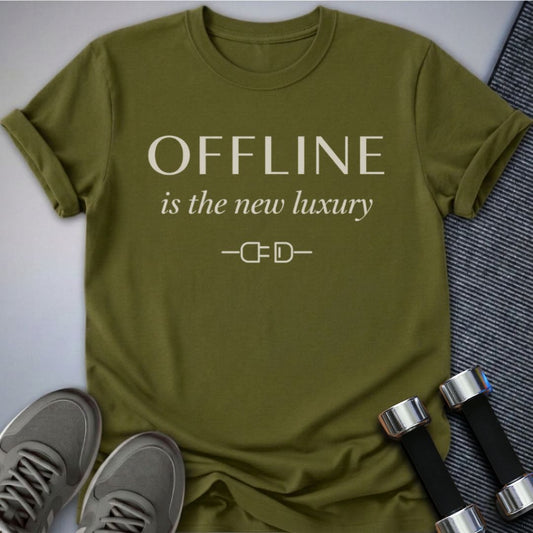 Printify T-Shirt Olive / S Offline Luxury T-Shirt