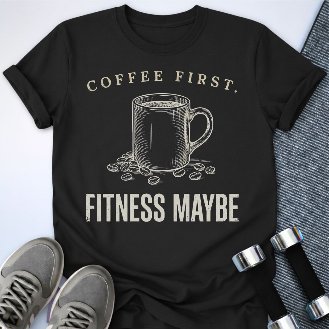 Printify T-Shirt S / Black Coffee First T-Shirt