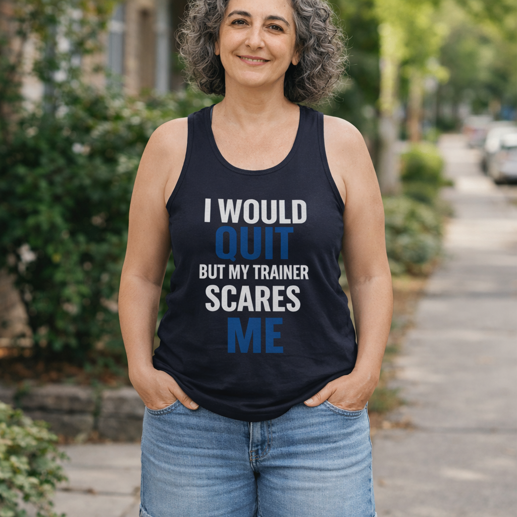 Printify Tank Top No Quitting T-Shirt Tank Top