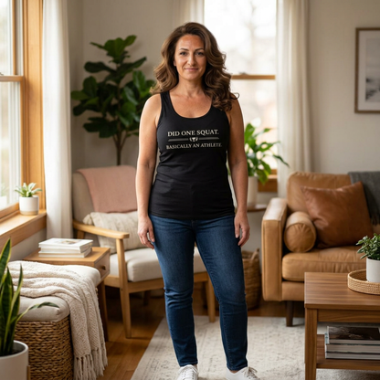 Printify Tank Top Basically An Athlete - Tank Top