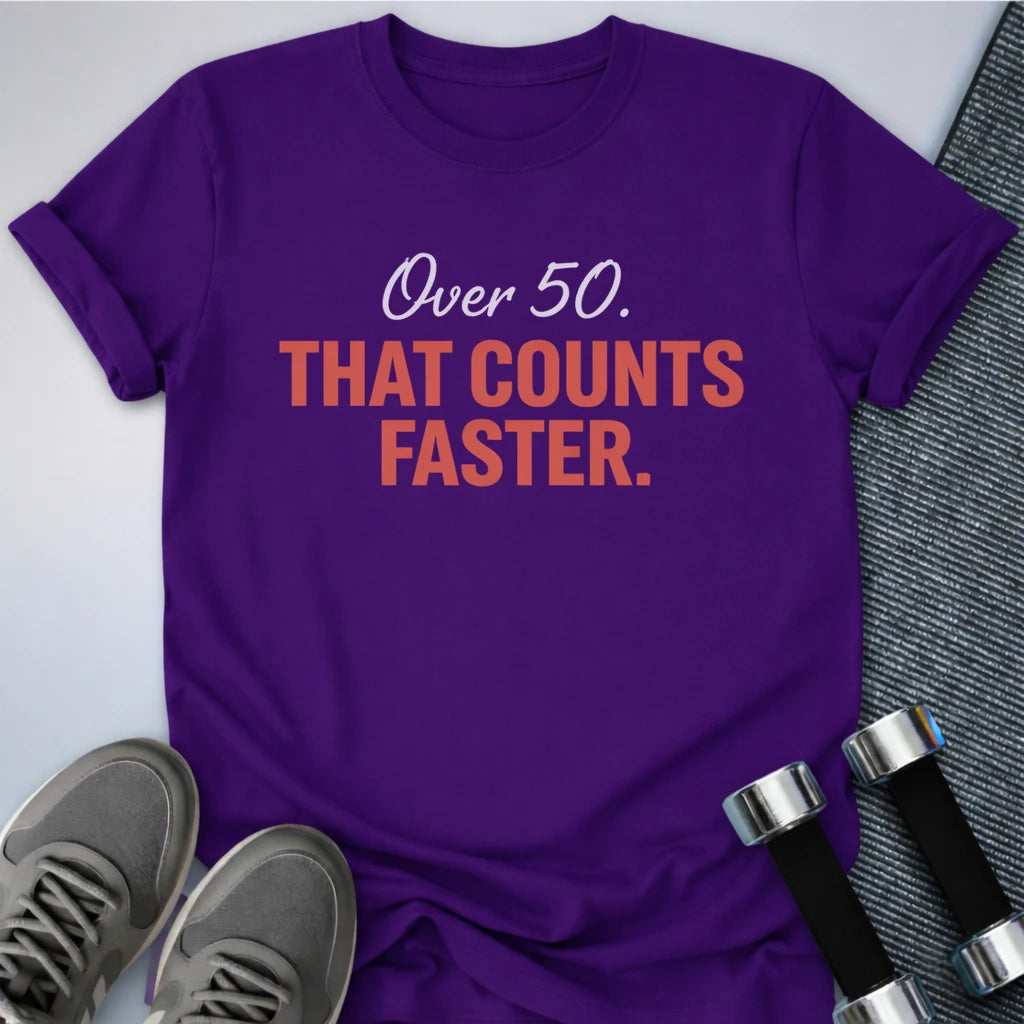 Printify T-Shirt S / Team Purple That Counts Faster T-Shirt