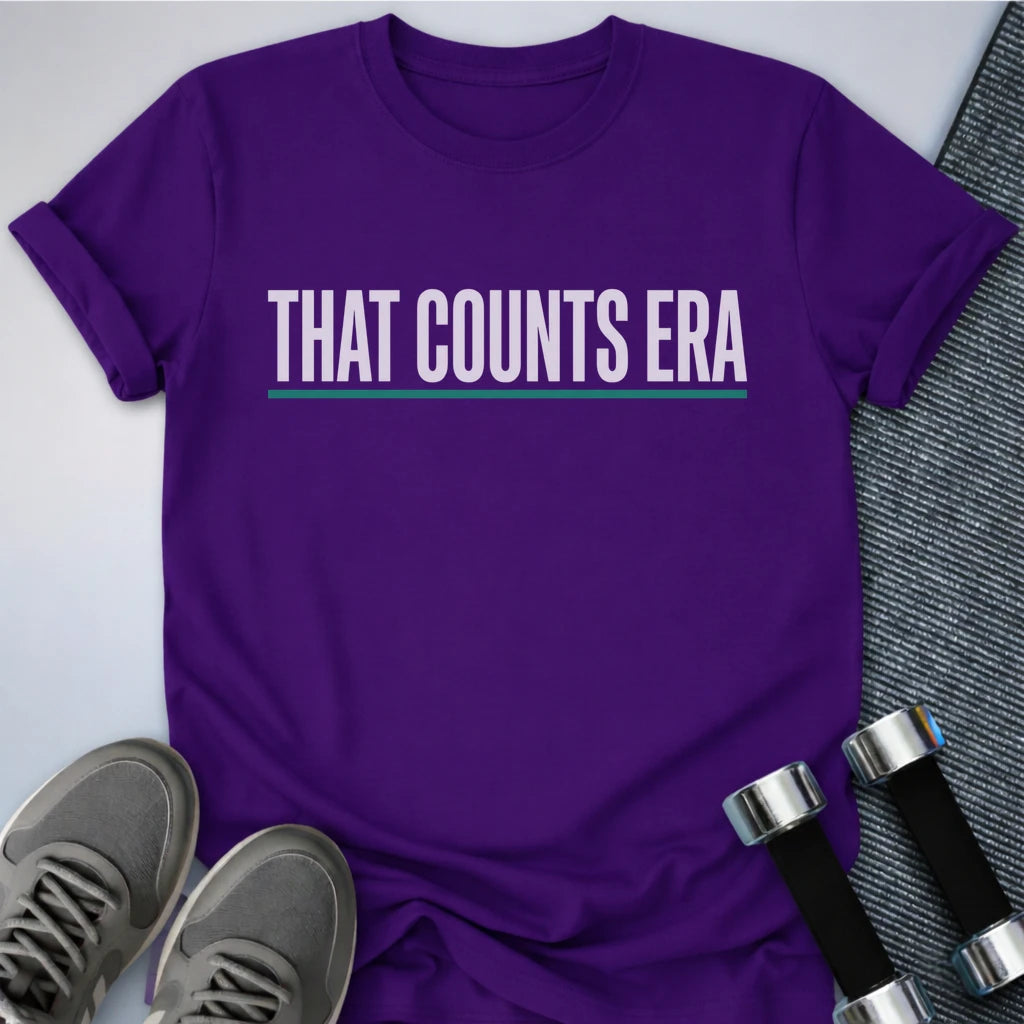 Printify T-Shirt Team Purple / S That Counts Era T-Shirt