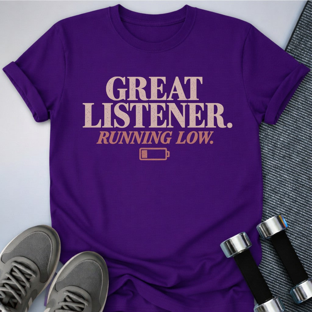 Printify T-Shirt Team Purple / S Great Listener T-Shirt
