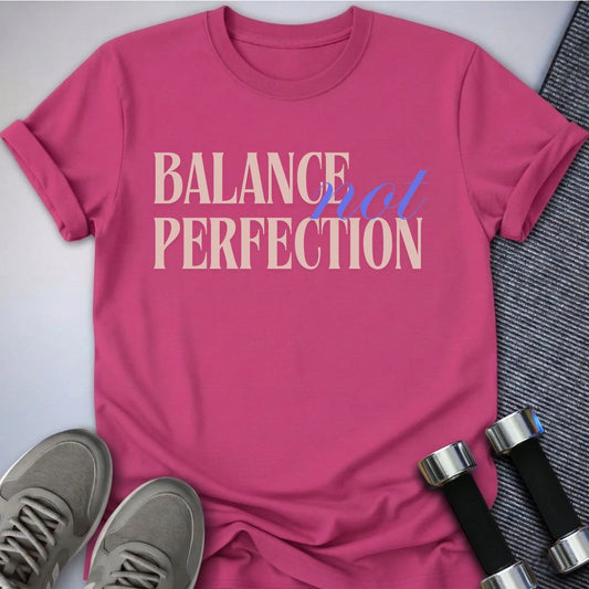 Printify T-Shirt Berry / S Balanced Perfection T-Shirt