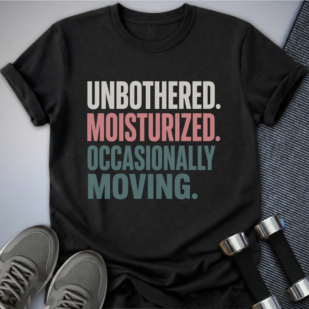 Printify T-Shirt XS / Dark Grey Heather Unbothered & Moving T-Shirt
