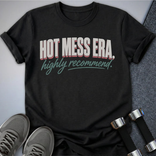 Printify T-Shirt S / Dark Grey Heather Hot Mess Era T-Shirt