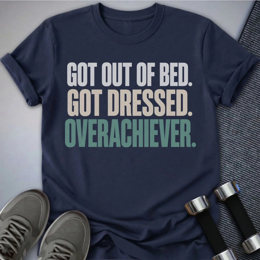 Printify T-Shirt XS / Navy Overachiever  T-Shirt