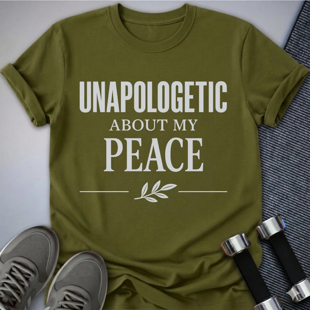 Printify T-Shirt Olive / S Unapologetic Peace T-Shirt