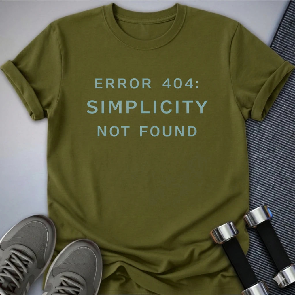 Printify T-Shirt Olive / S Complicated Workout T-Shirt
